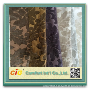 100% Polyester Sofa Chenille Fabric double chenille jacquard sofa fabric